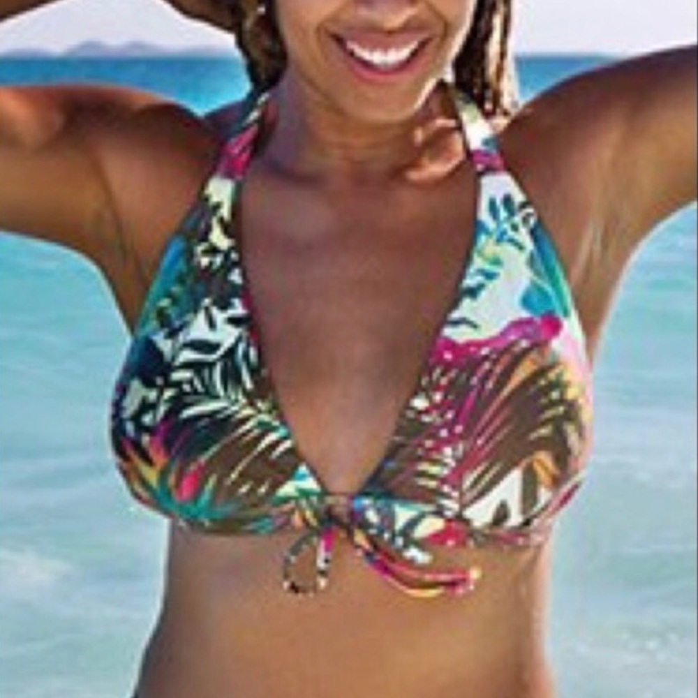 NWT Swimsuits For All Bright Racerback Bikini Top